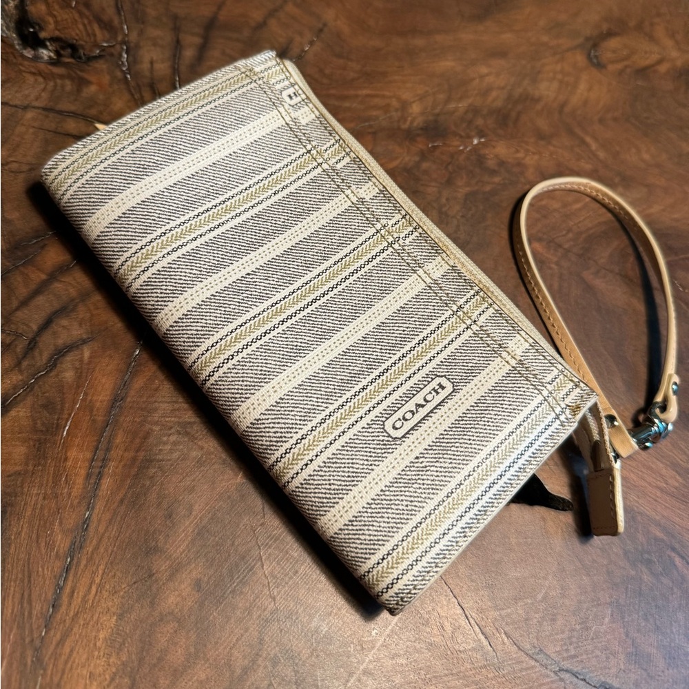 Coach Tan Wristlet